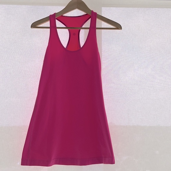 Hot pink LULULEMON workout tank - Picture 2 of 3
